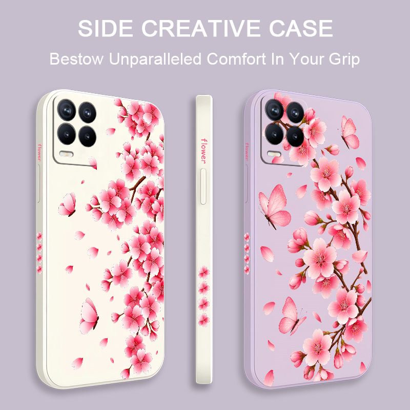 Pink Flower Print Phone Case F - Realme Note 50 review and price