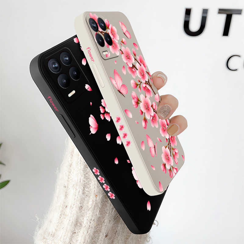 Pink Flower Print Phone Case F - Realme Note 50 review and price