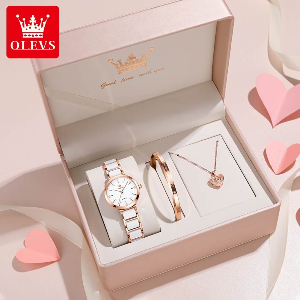 OLEVS Women Watch 5877 Luxury  - Accessories With Watch review and price