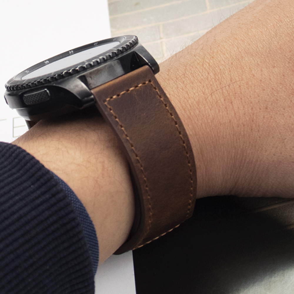 20mm 22mm Genuine Leather Watc - Smartwatch Accessories Shop review and price