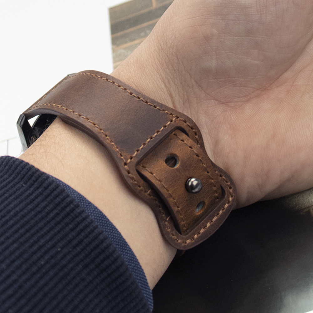 20mm 22mm Genuine Leather Watc - Smartwatch Accessories Shop review and price