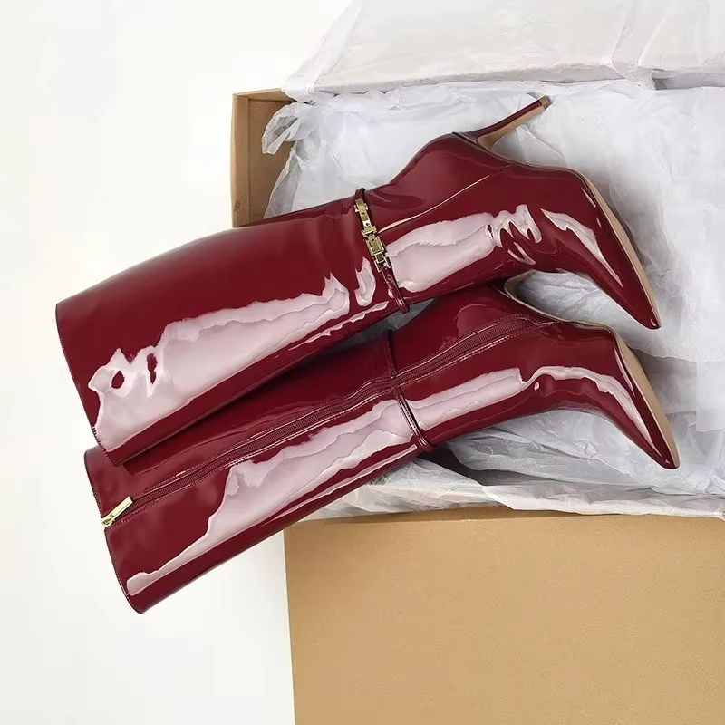 Pointed Toe Stiletto High Heel - Leather Classic Strap review and price
