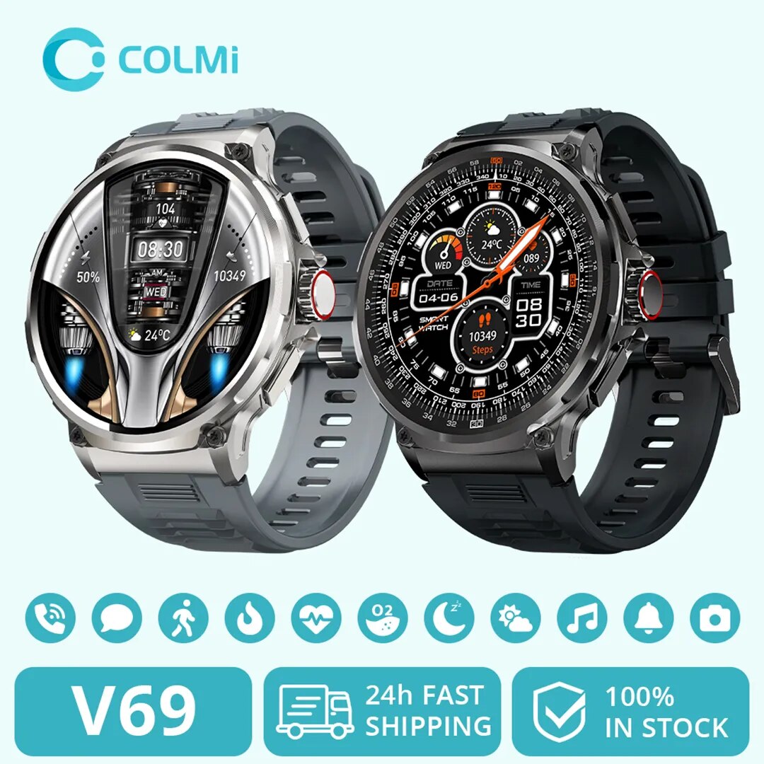 COLMI V69 1.85 Inch HD Bluetoo - Smartwatch Faces review and price