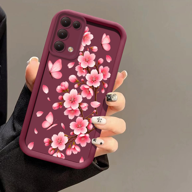 Pink Flower Print Phone Case F - Realme Note 50 review and price