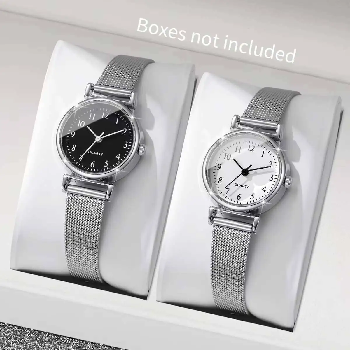 1/2PCS Fashion Women Watches S - Stainless Mesh Band review and price
