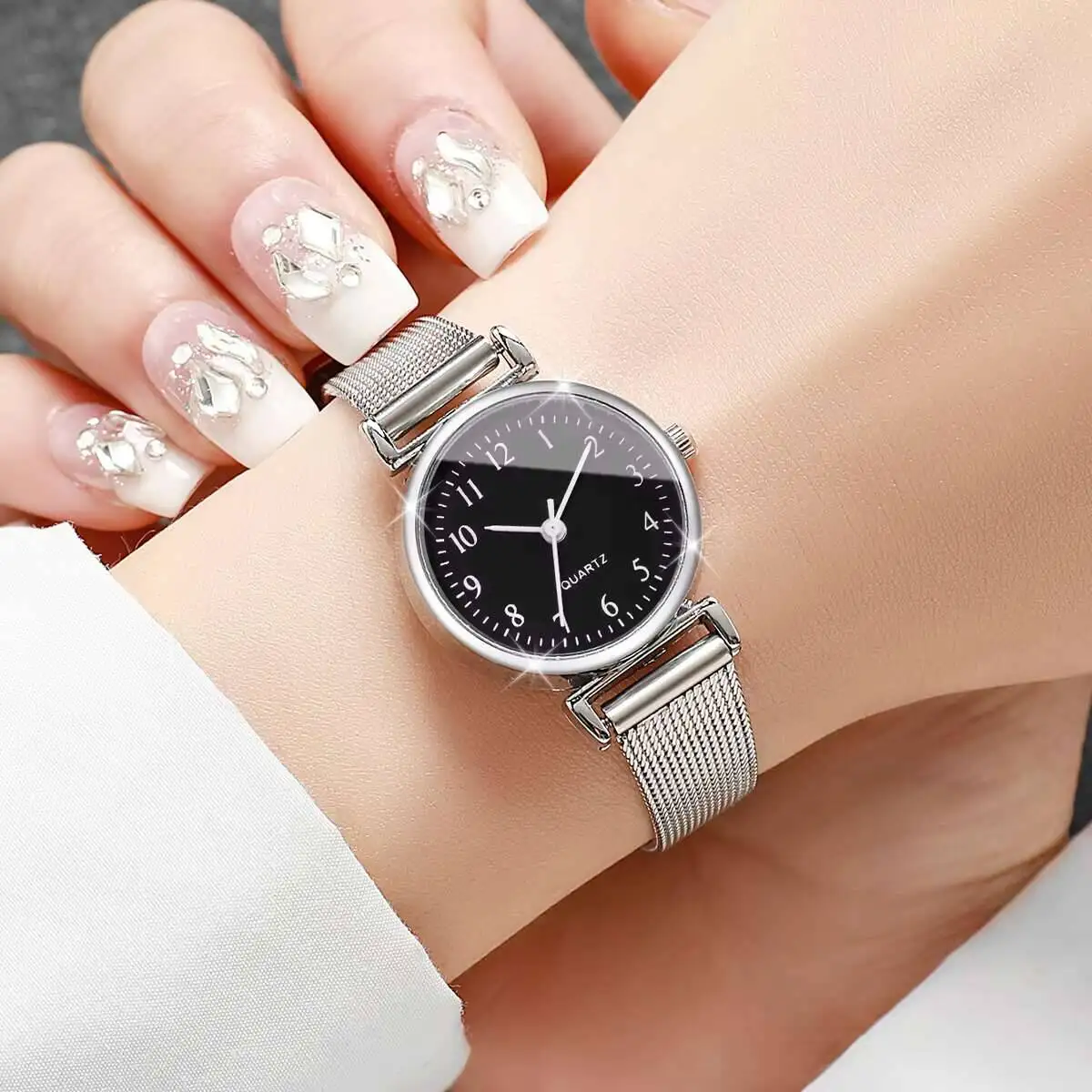1/2PCS Fashion Women Watches S - Stainless Mesh Band review and price