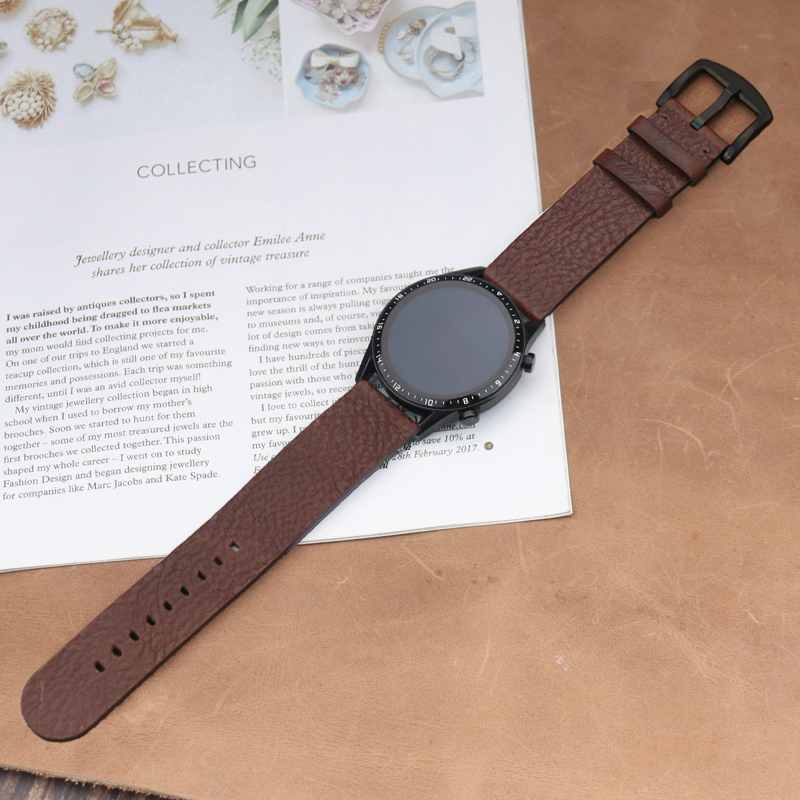 Italian Calfskinl 22mm Watch S - Smartwatch Accessories Shop review and price