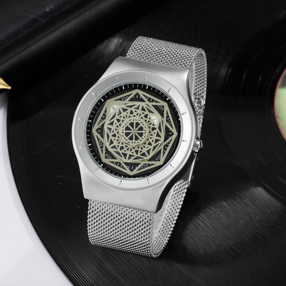 Watches Men Fasion Turntable N - Stainless Mesh Band review and price