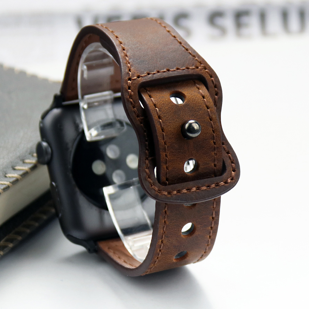 Genuine Leather Correa Strap f - Smartwatch Accessories Shop review and price