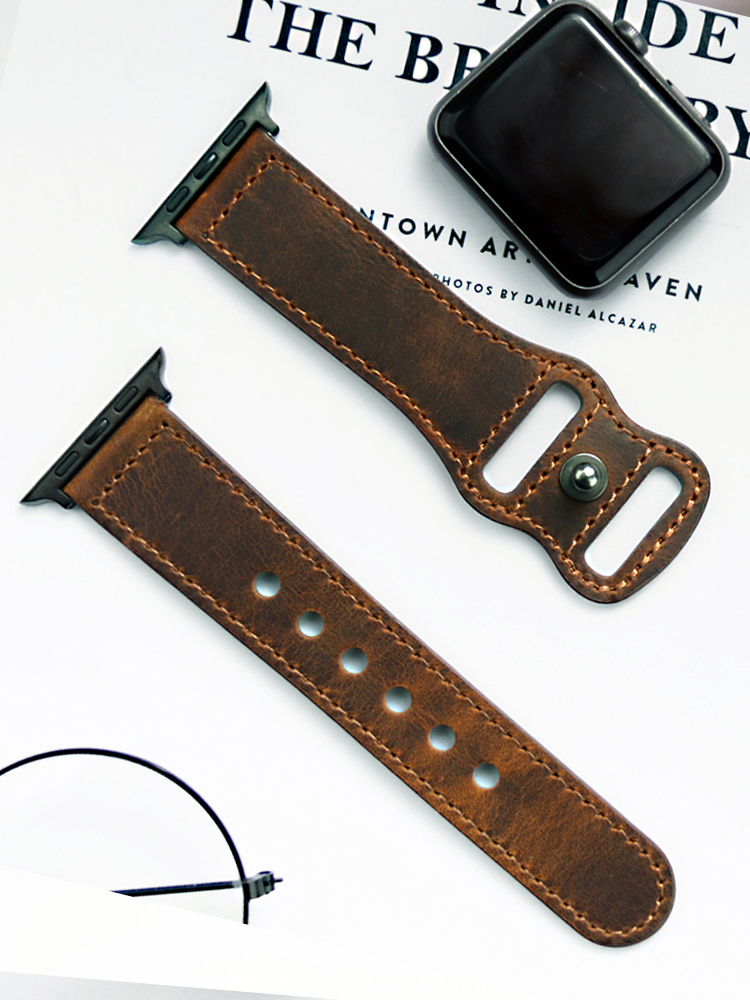 Genuine Leather Correa Strap f - Smartwatch Accessories Shop review and price