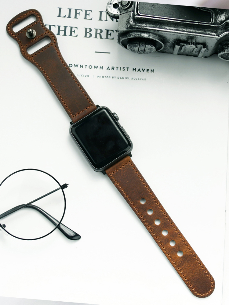 Genuine Leather Correa Strap f - Smartwatch Accessories Shop review and price